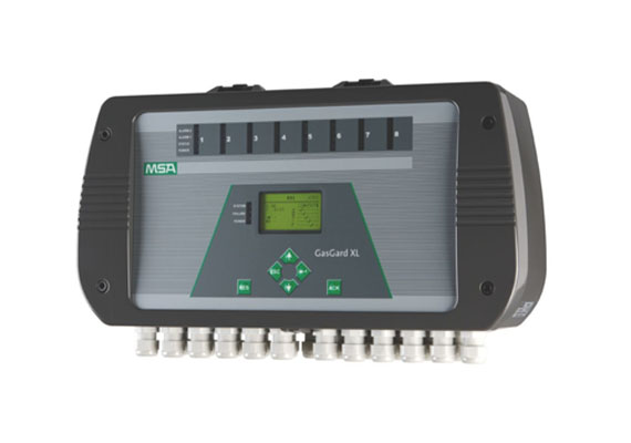Monitor up to eight remote gas sensors with the highly accurate wall-mounted GasGard XL Controller. Monitor up to eight remote gas sensors with the highly accurate wall-mounted GasGard XL Controller. The controller's large, multi-language LCD display provides real-time readings, offers full-system diagnosis and shows intuitive icons.